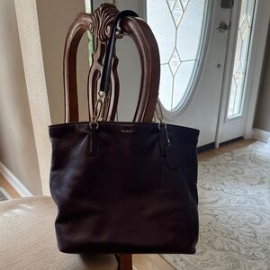 Coach Dark Purple Leather Purse